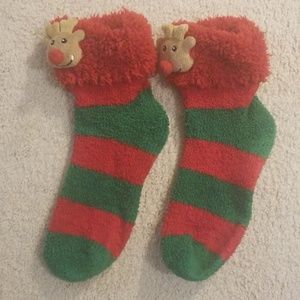 Reindeer Christmas socks